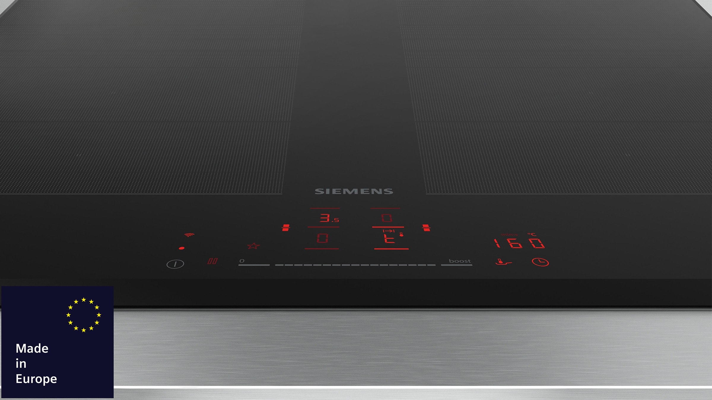 Plaque induction SIEMENS , 4 foyers, 7400W, 60cm, Noir - EX651HXC1E Plaque induction SIEMENS , 4 foyers, 7400W, 60cm, Noir - EX651HXC1E
