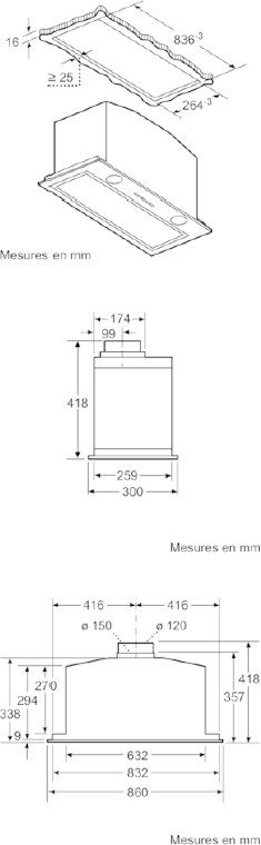 Groupe filtrant NEFF 4 vitesses 86cm Inox - D58ML66N1