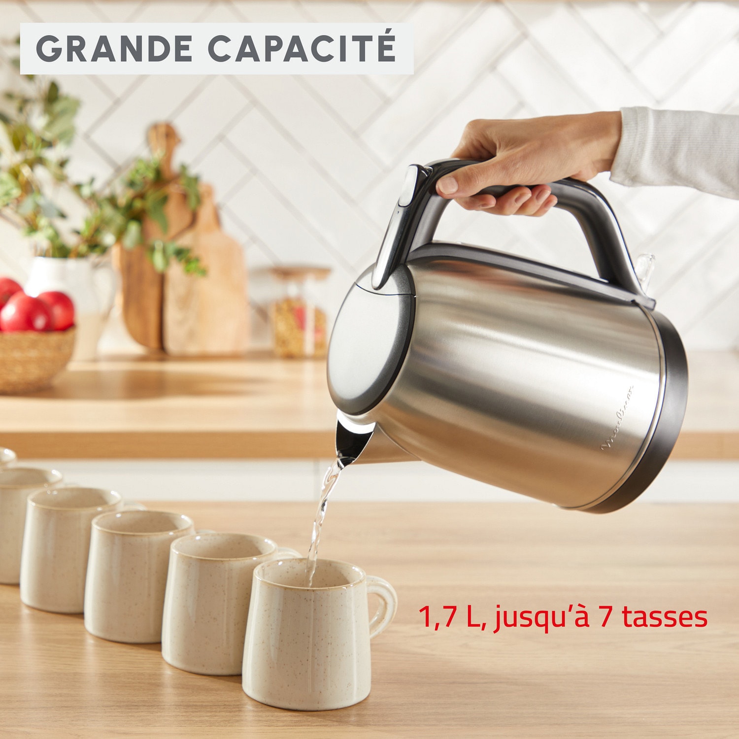 Bouilloire MOULINEX 1,7L 2400W Inox - BY5S0DE0