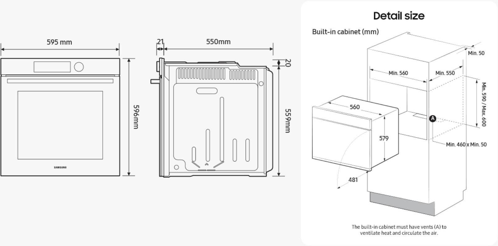 Four encastrable catalyse SAMSUNG 76L Inox - NV7B4420ZAS Four encastrable catalyse SAMSUNG 76L Inox - NV7B4420ZAS