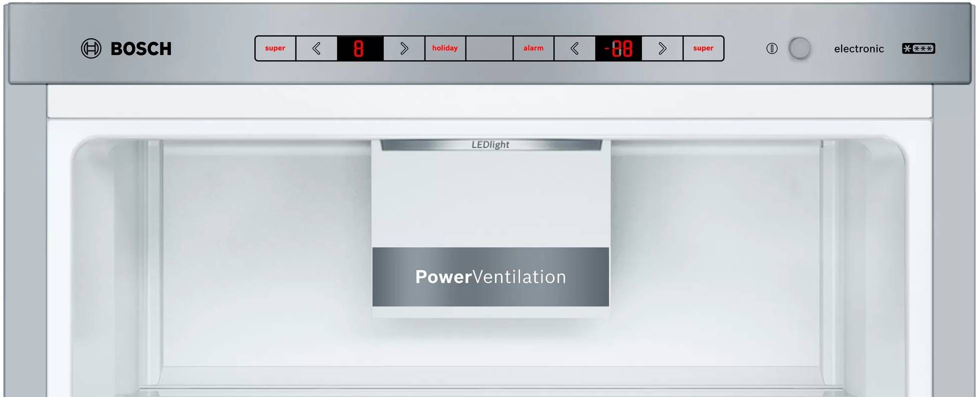 BOSCH Réfrigérateur congélateur bas Série 6 Low Frost 343L Inox - KGE39ALCA