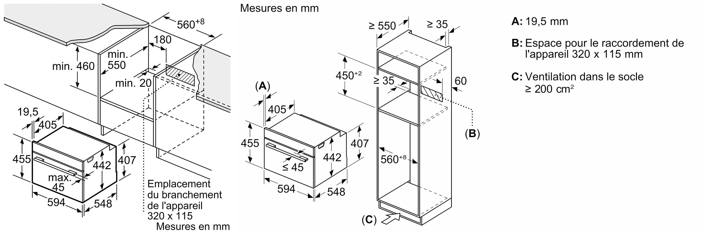 Four combiné micro-ondes BOSCH  - CMG7241B1F