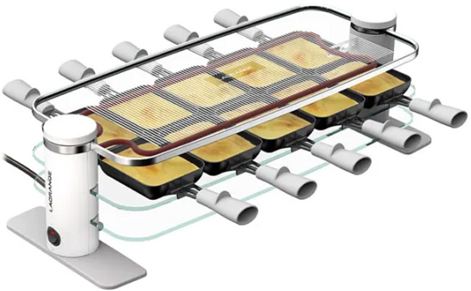 Raclette classique LAGRANGE 10 personnes 1200W Blanc - 79901