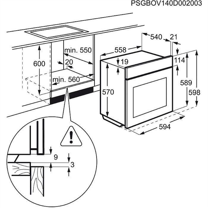 FAURE Four encastrable catalyse FZA27901XU