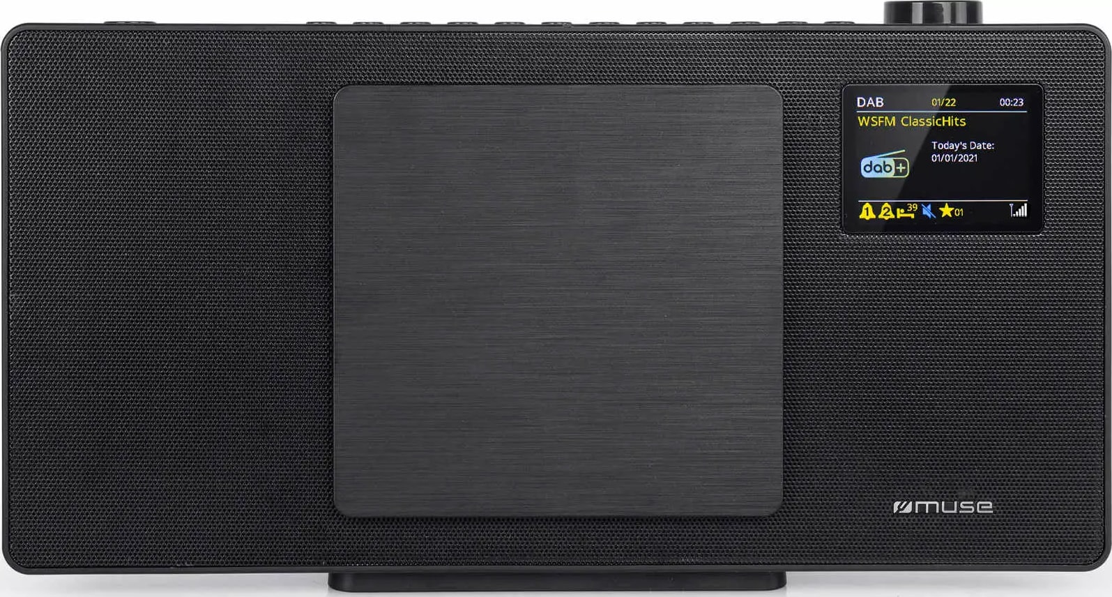 Micro chaîne hifi MUSE CD DAB+ Bluetooth USB 2x20W Noir M65DBT