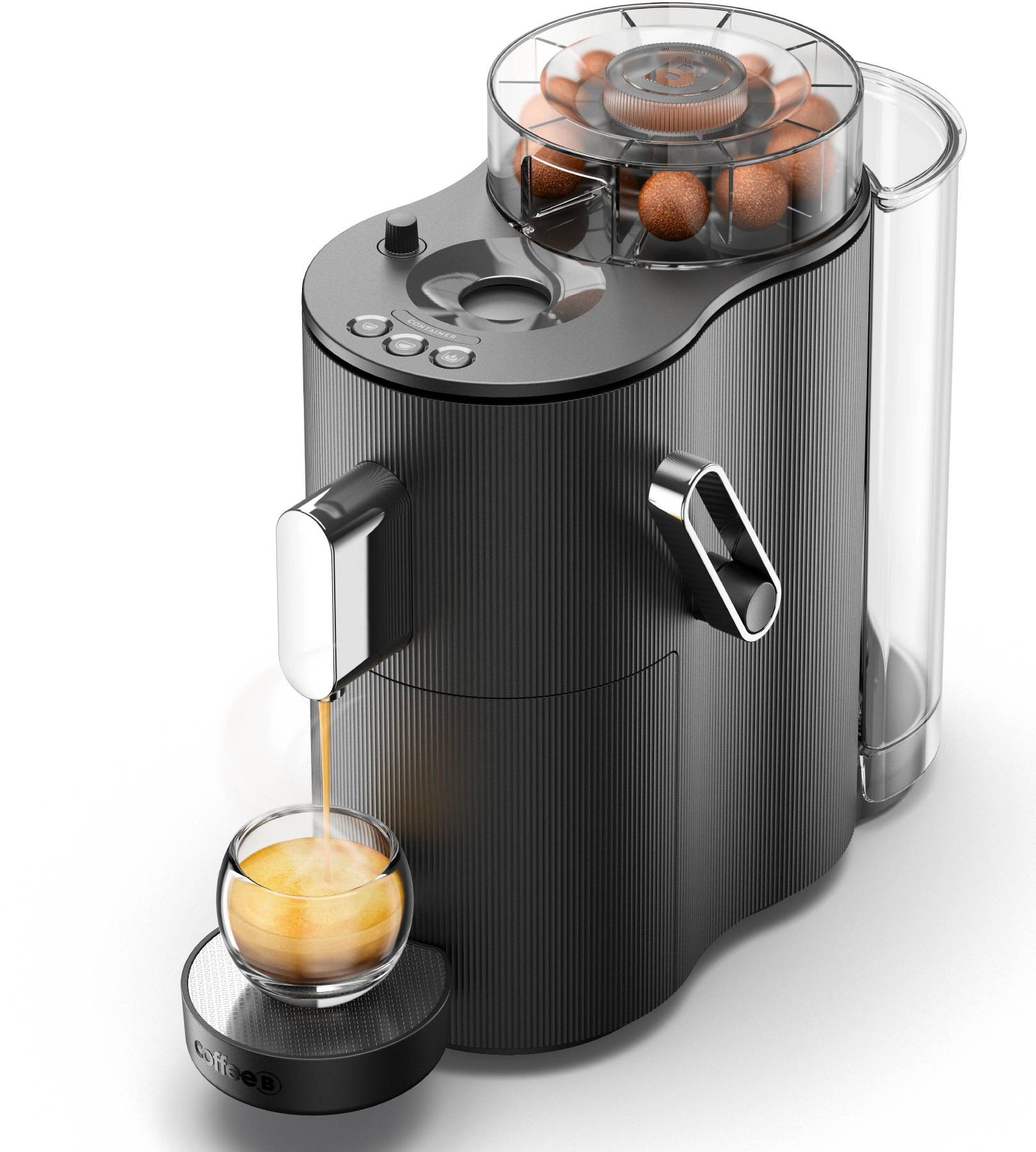 CAFE ROYAL Cafetière Coffee B Globe Noire