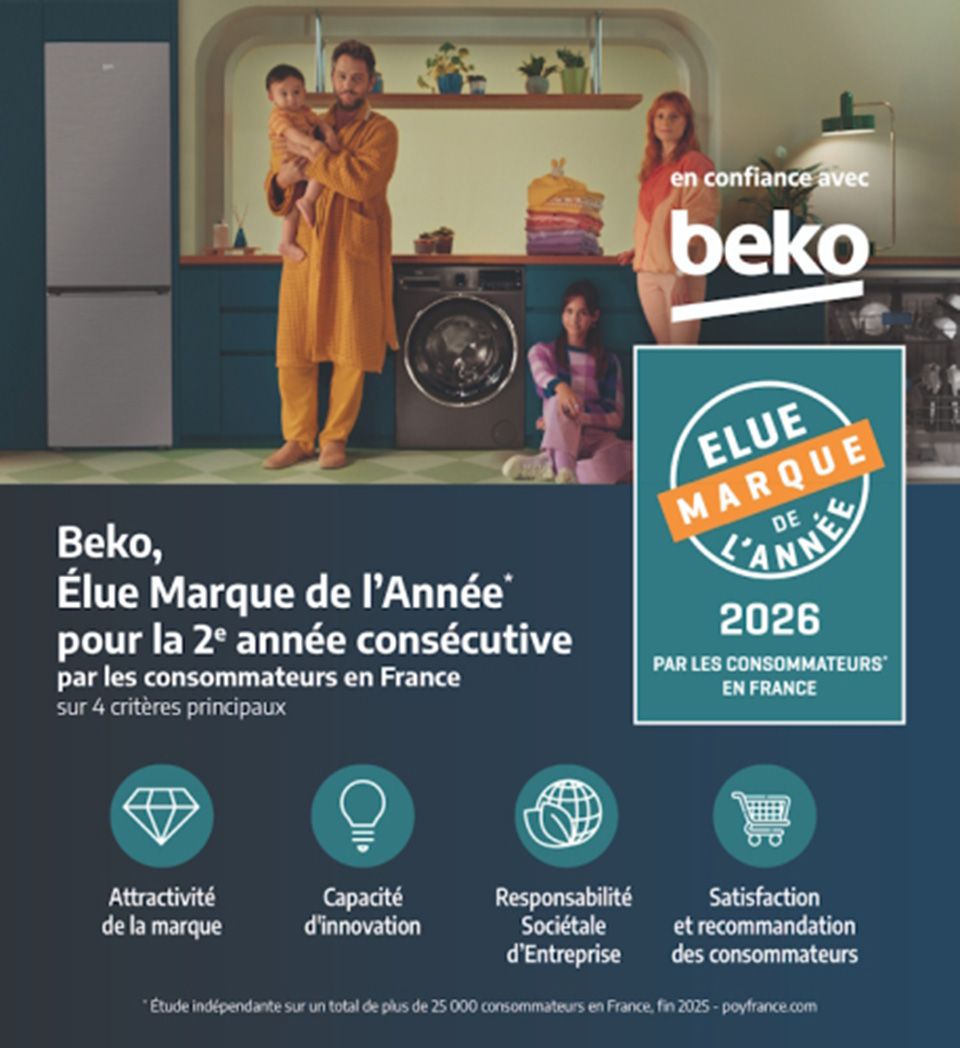 Sèche-linge pompe à chaleur BEKO 8kg Blanc - DT3H18302W