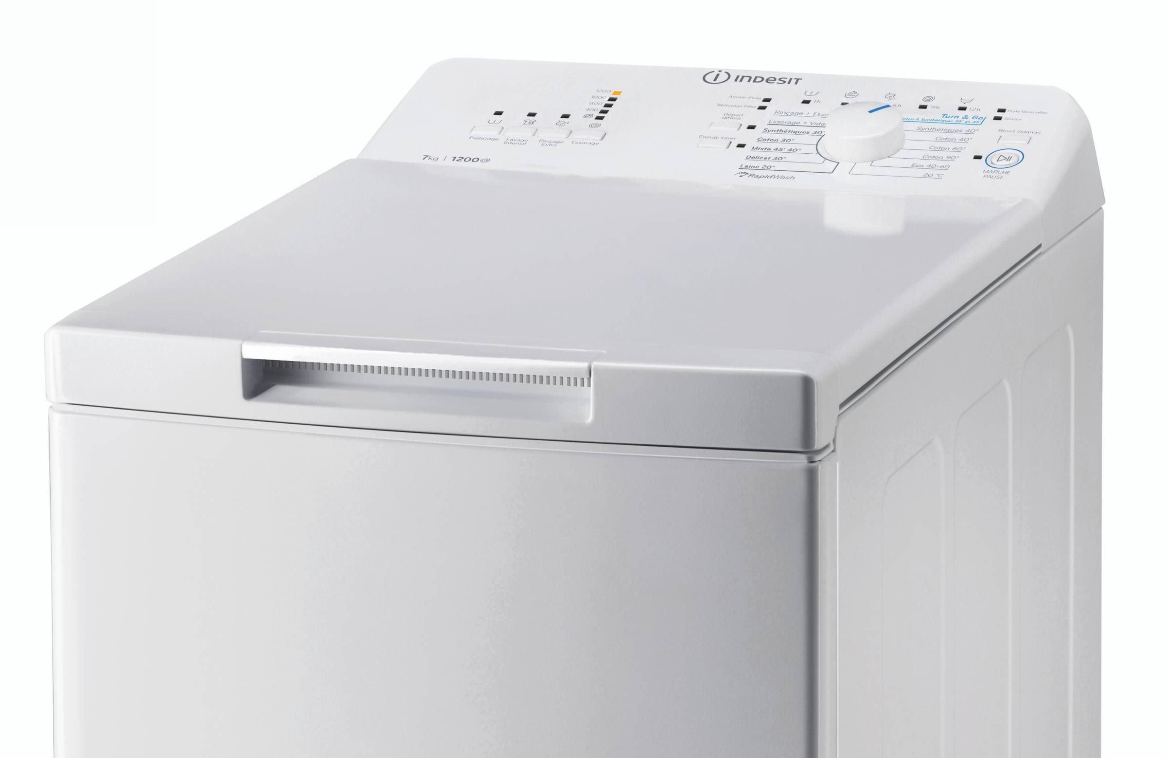 Lave linge Top INDESIT Rapidwash 7kg - BTWL7220FR/N