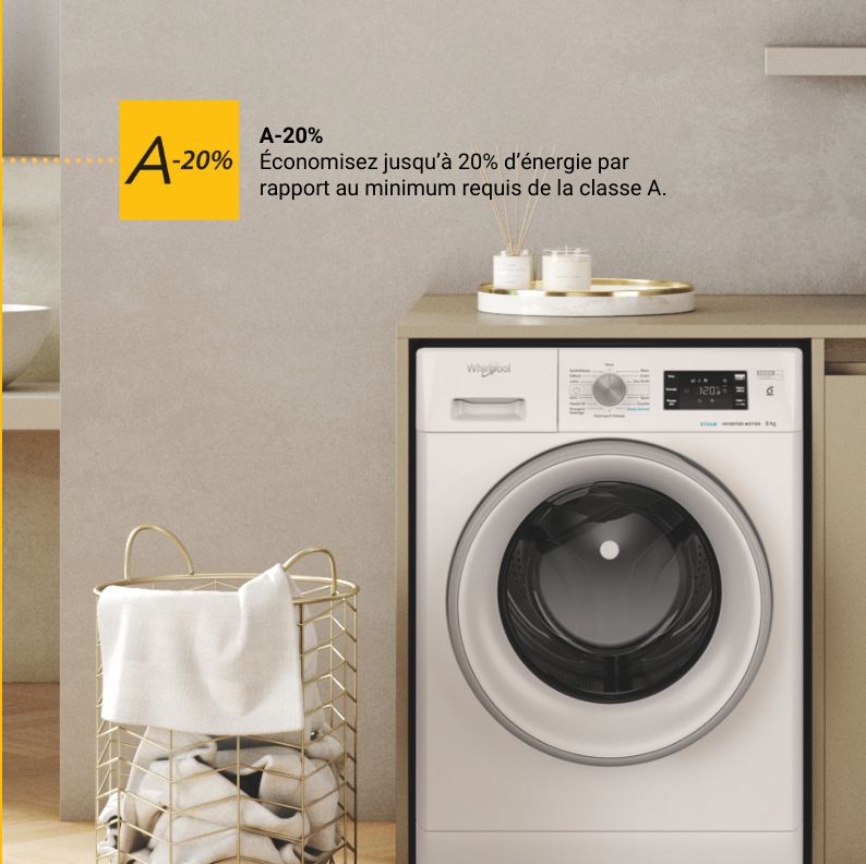 Lave linge Frontal WHIRLPOOL  - FFBC8489SVFR