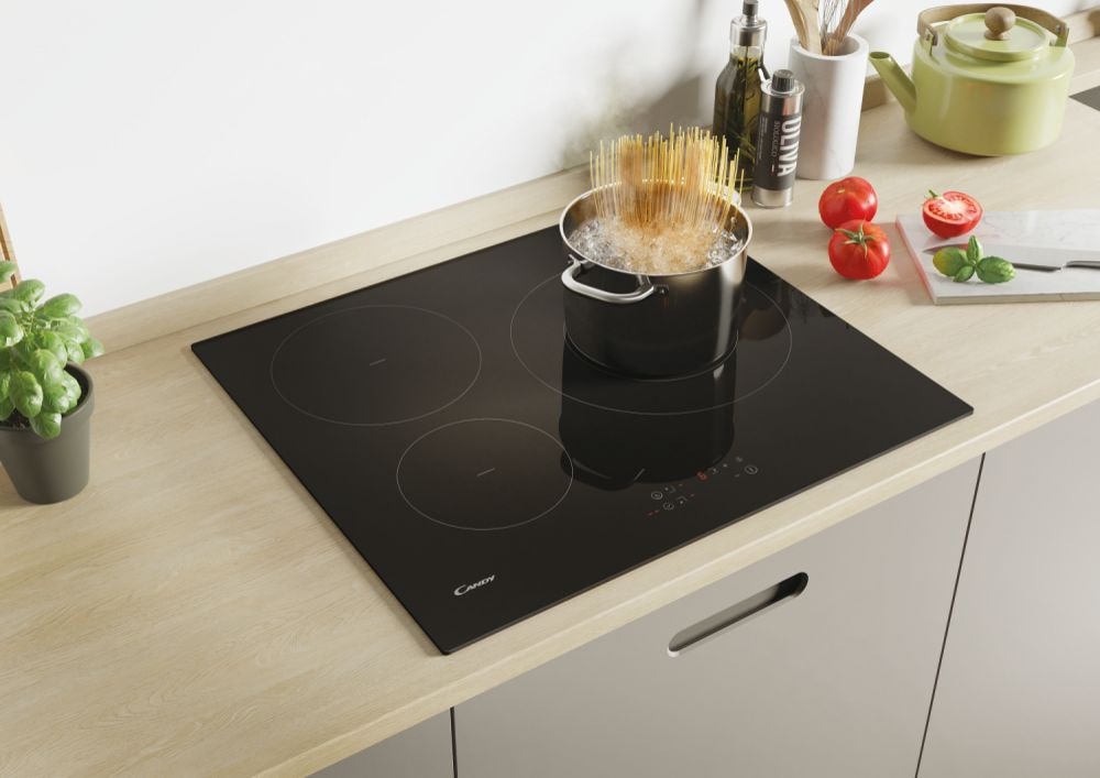 Plaque induction CANDY 3 foyers 60 cm Noir - CI633C/M1