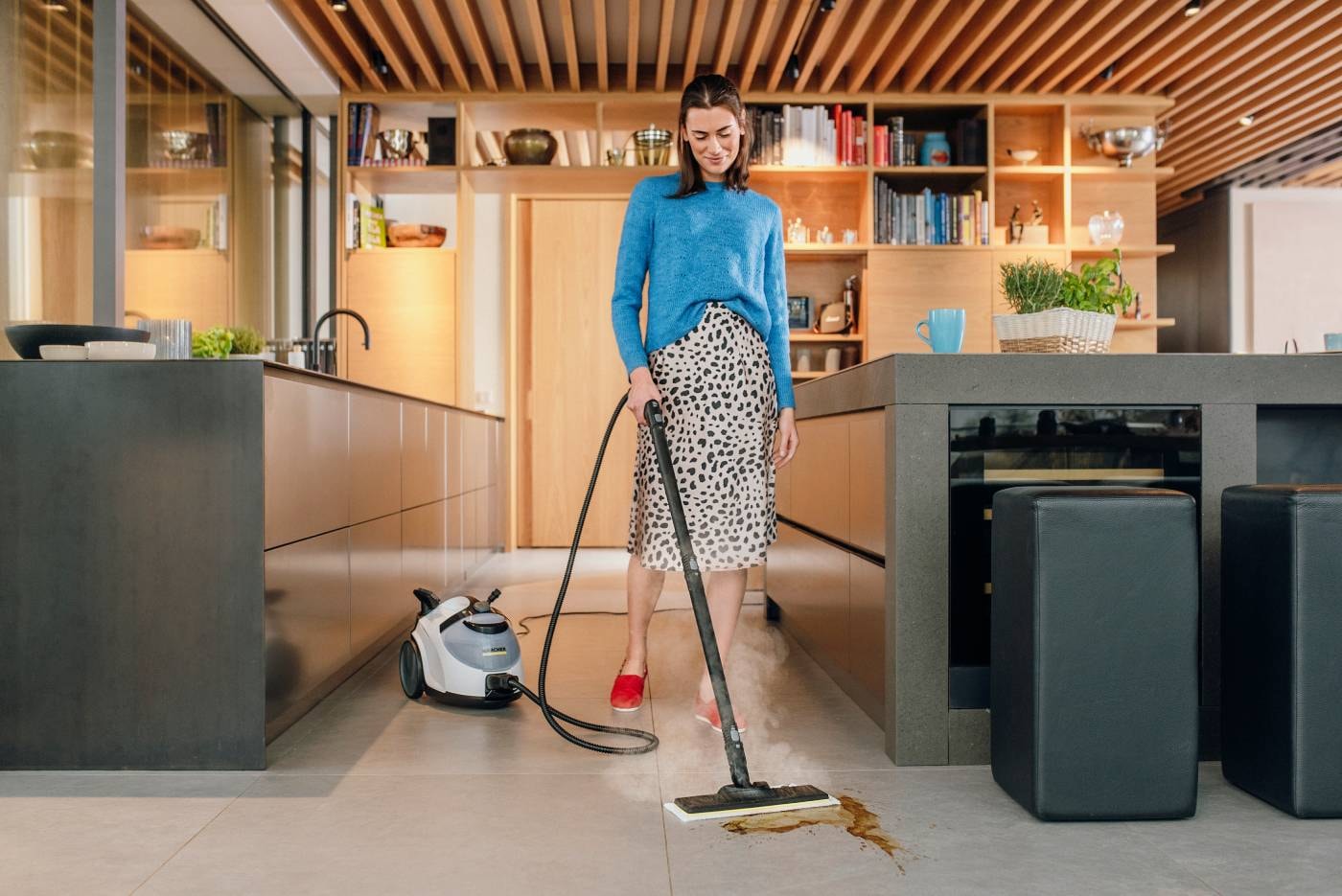 Nettoyeur vapeur KARCHER SC 5 Easyfix, 2200W, Blanc - SC5EASYFIXBL