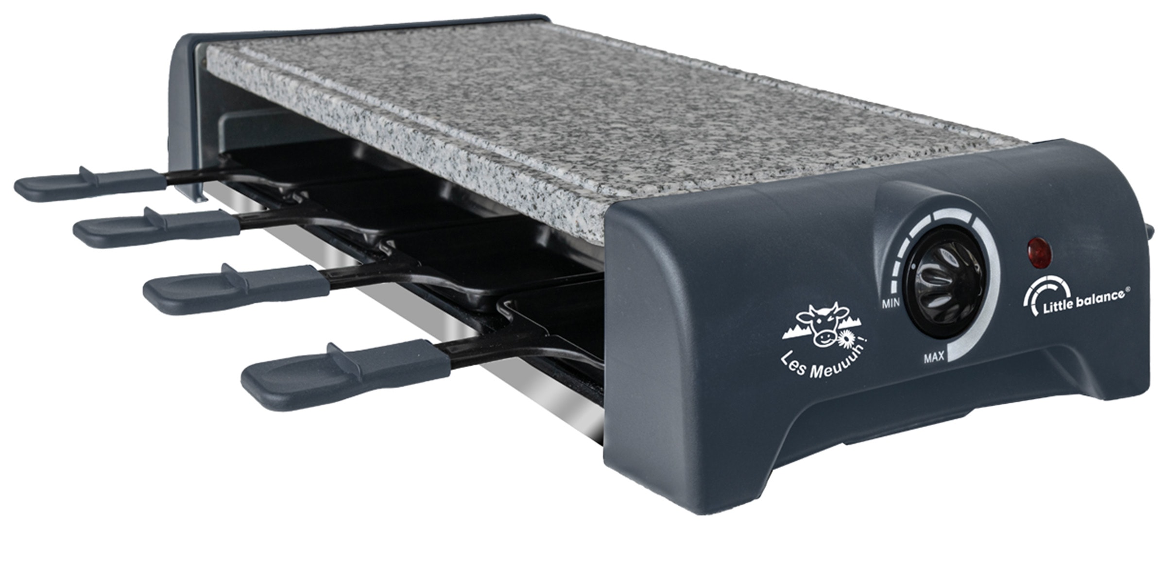 Raclette Multifonction LITTLE BALANCE 8 personnes 1300W Gris 8751