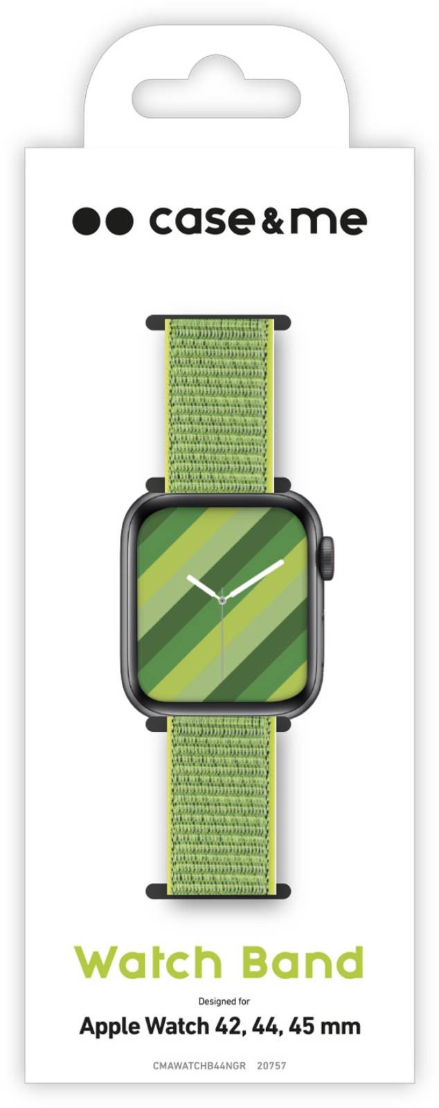 Bracelet connecté SBS  Apple Watch 42/44/45 mm avec fermeture velcro - BRA-WATCHVELVERT4245
