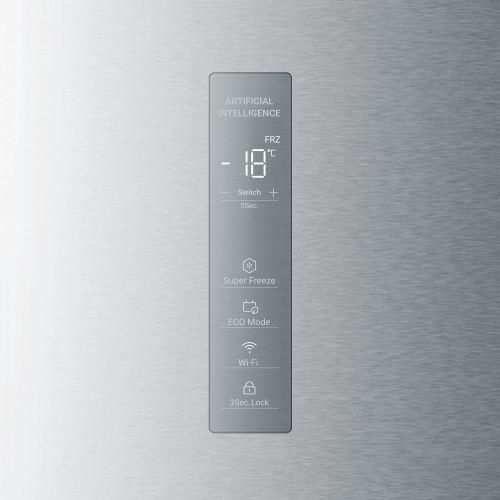 Congélateur armoire HAIER 226L No Frost Inox - H4F226SEH1