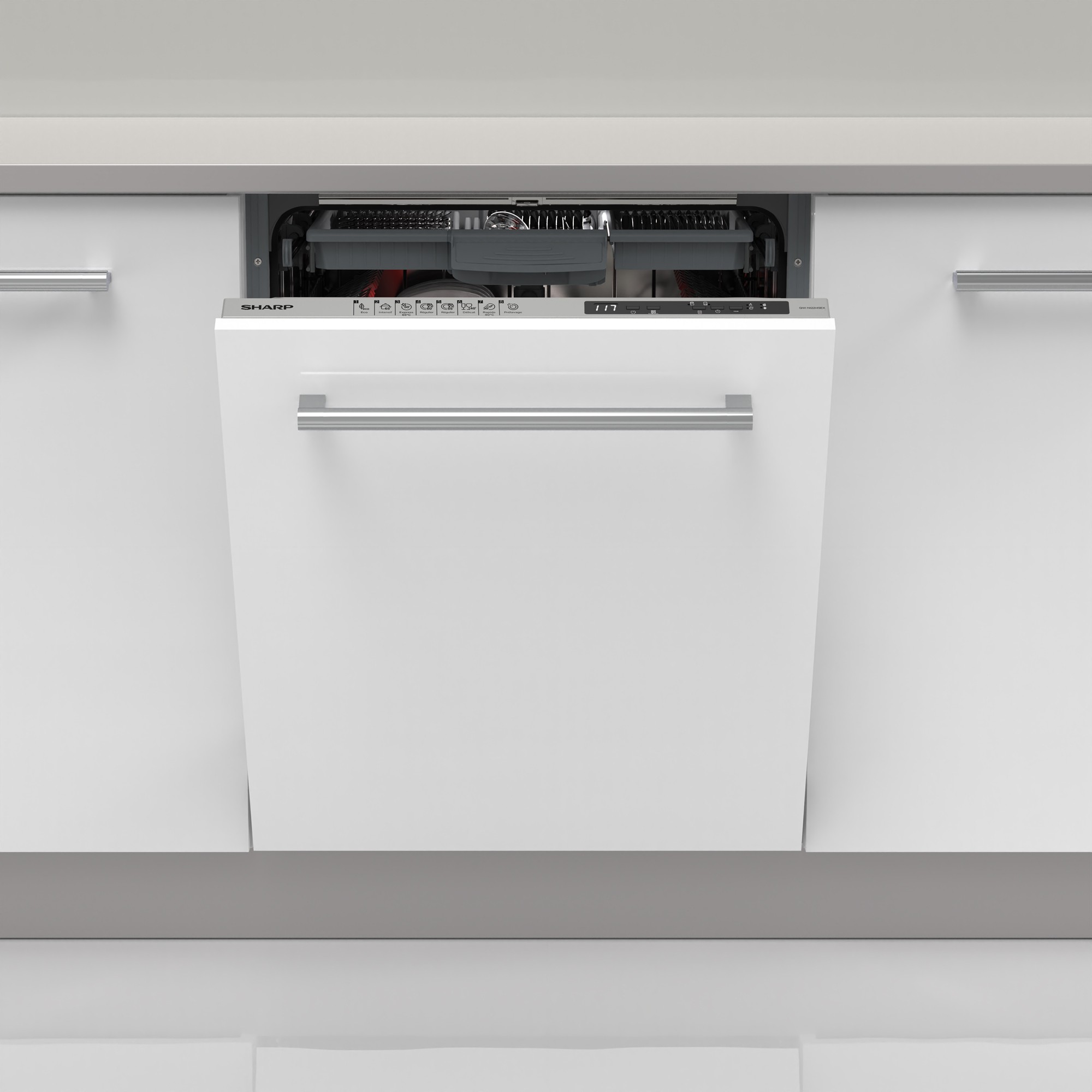 SHARP Lave vaisselle tout integrable 60 cm 15 couverts  QWNI22I45EX