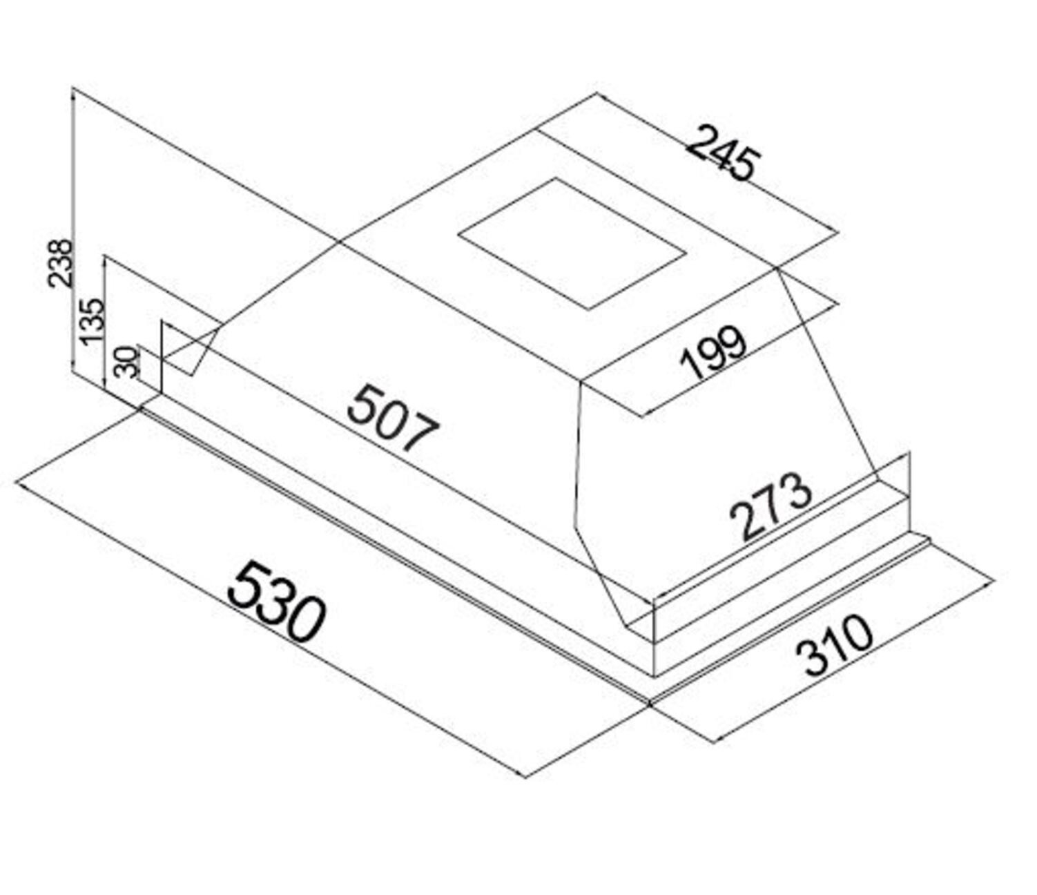 Groupe filtrant BEKO 3 vitesses, 61 db, 52cm, Gris - HNU51311SH