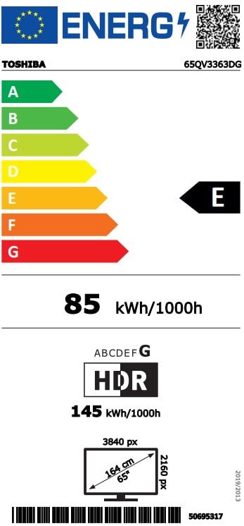 TV LED Full HD 164 cm TOSHIBA - 65QV3363DG TV LED Full HD 164 cm TOSHIBA - 65QV3363DG