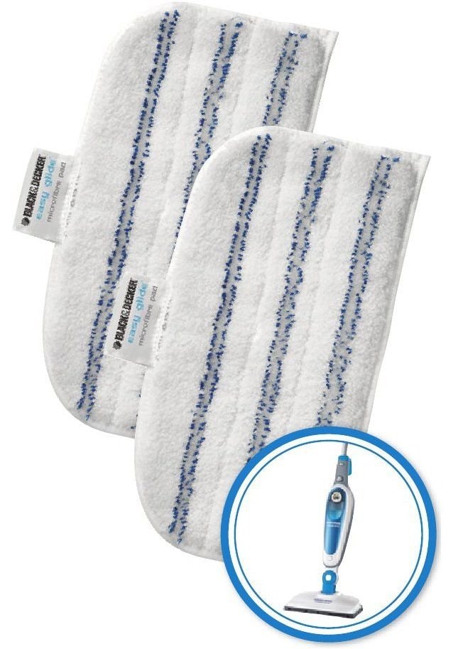 Accessoire balai vapeur BLACK & DECKER 2 Patins microfibre FSMP20