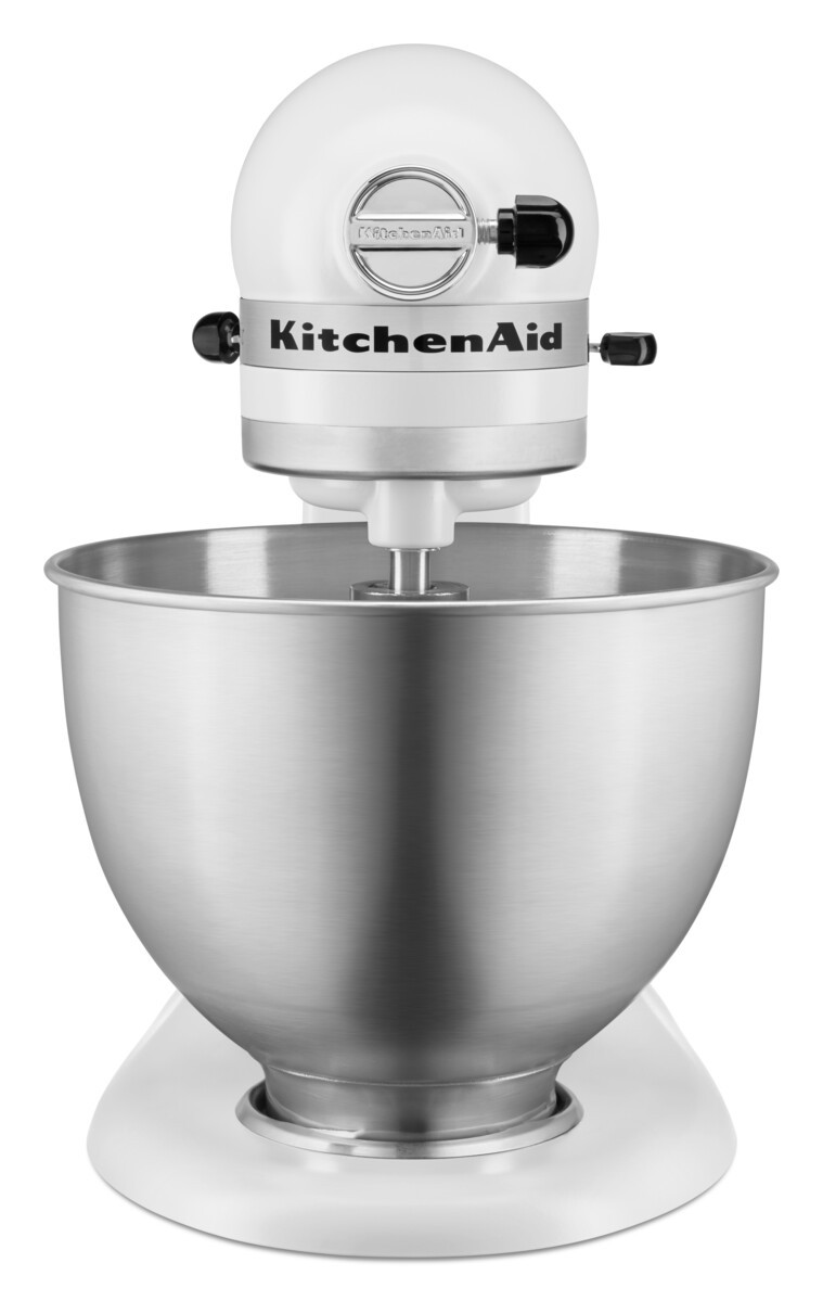KITCHENAID Robot culinaire pâtissier multifonction Classic à tête inclinable 4.3L Blanc - 5K45SSEWH