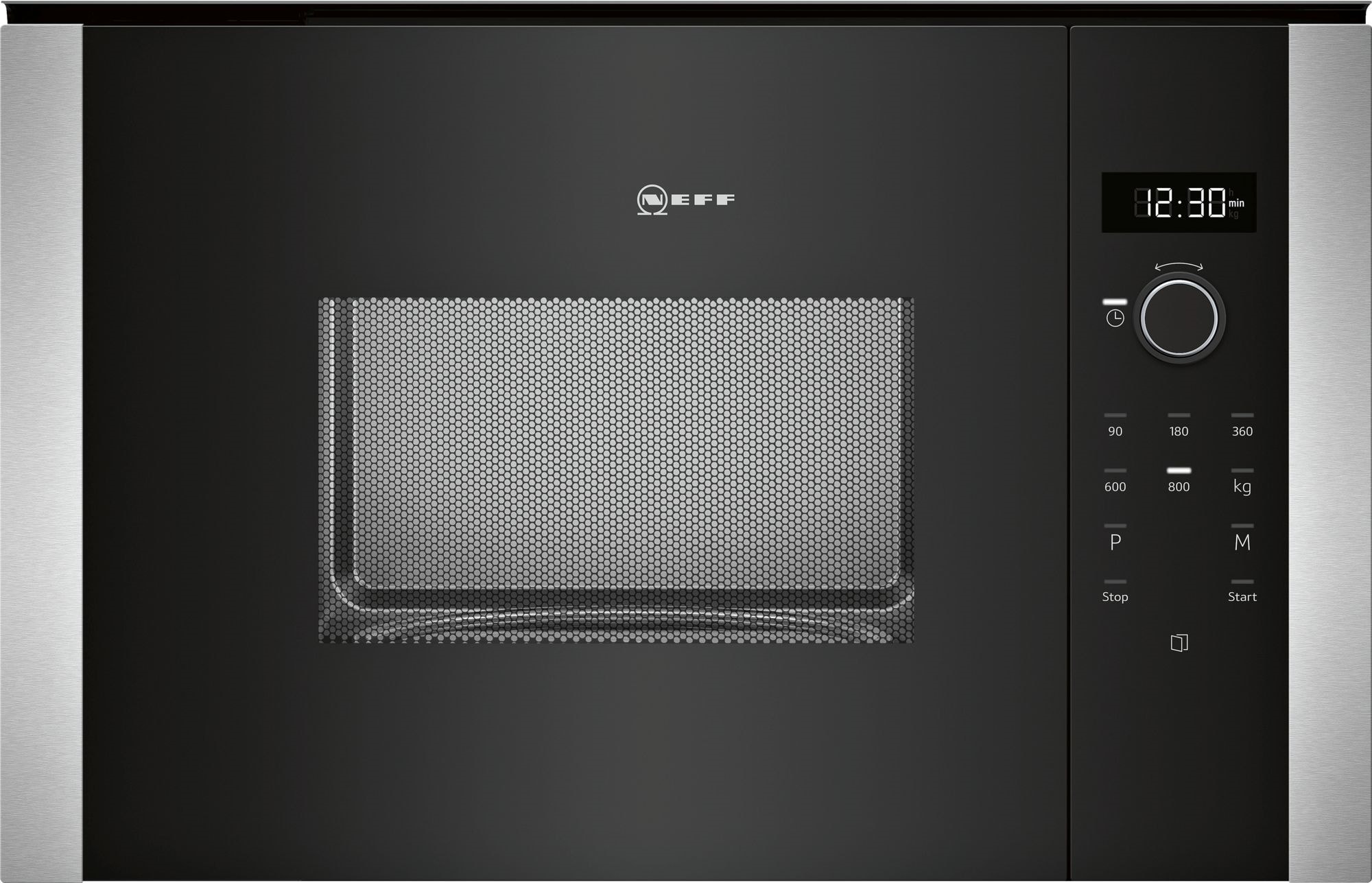 NEFF Micro ondes Encastrable 800W 20L Inox et Noir  - HLAWD23N0