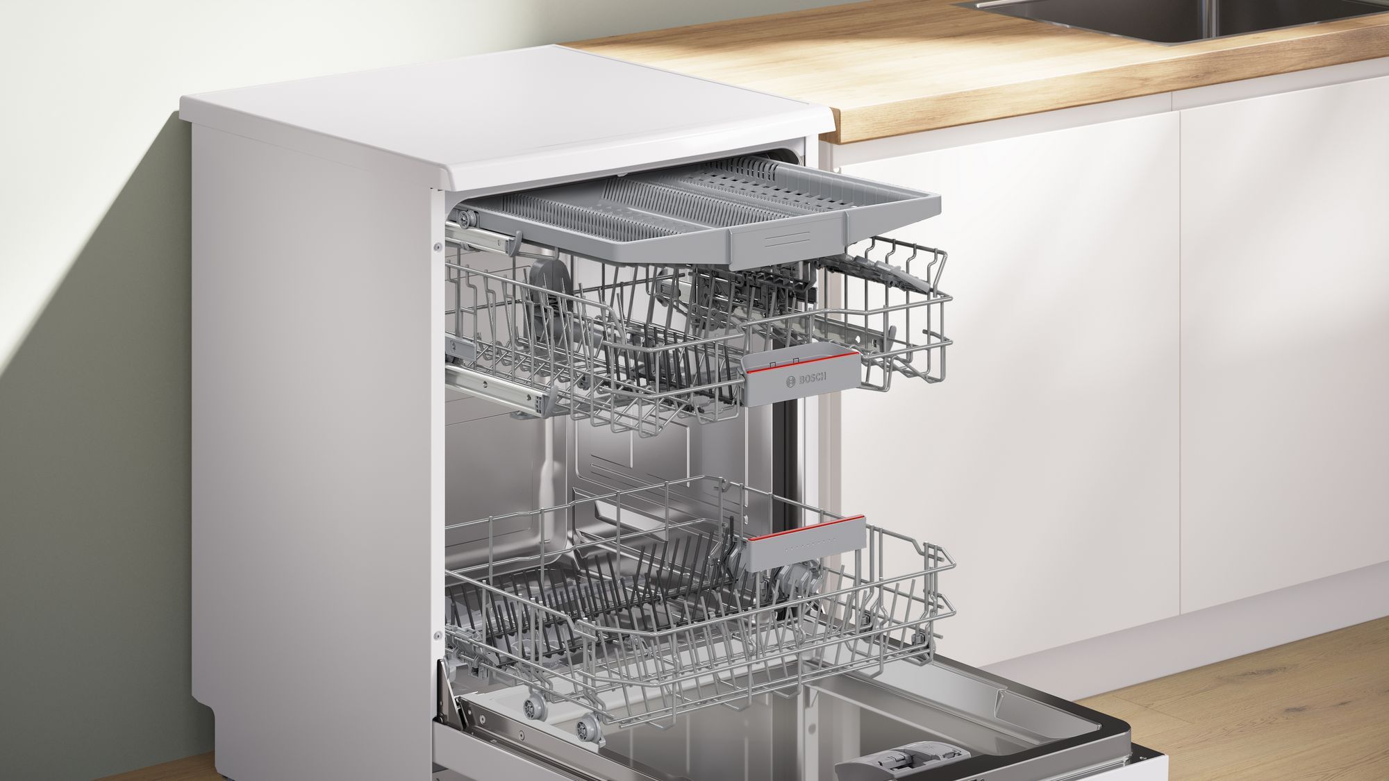 Lave vaisselle 60 cm BOSCH Connecté 14 couverts 44dB Blanc - SMS4HMW08E