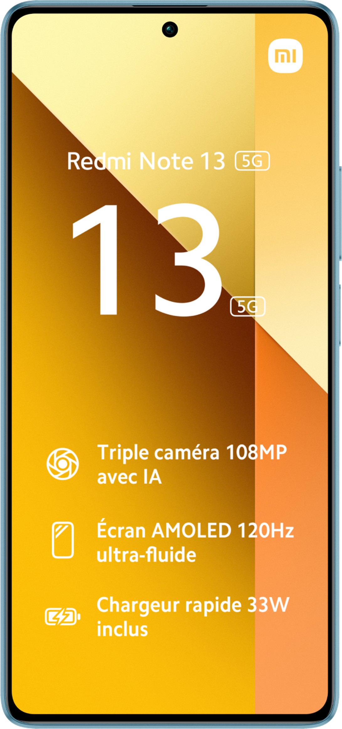 XIAOMI Smartphone Redmi Note 13 5G 8+256Go - Bleu - REDNOTE13-5G-256-BLE