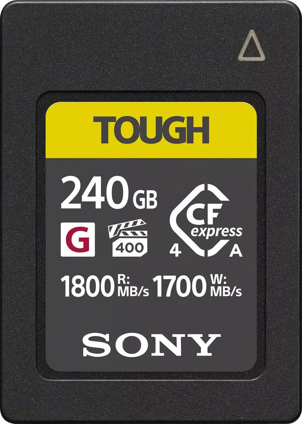 Carte mémoire 240 Go SONY CFexpress Type A 1800Mo/s 1700Mo/s VPG 400 CEAG240T