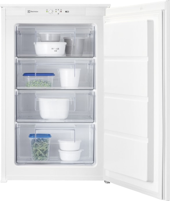Congélateur encastrable top ELECTROLUX Low Frost 98L blanc Glissières LUB3AE88S