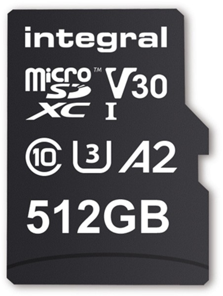 INTEGRAL Carte mémoire 512 Go   INMSDX512G180/150V30