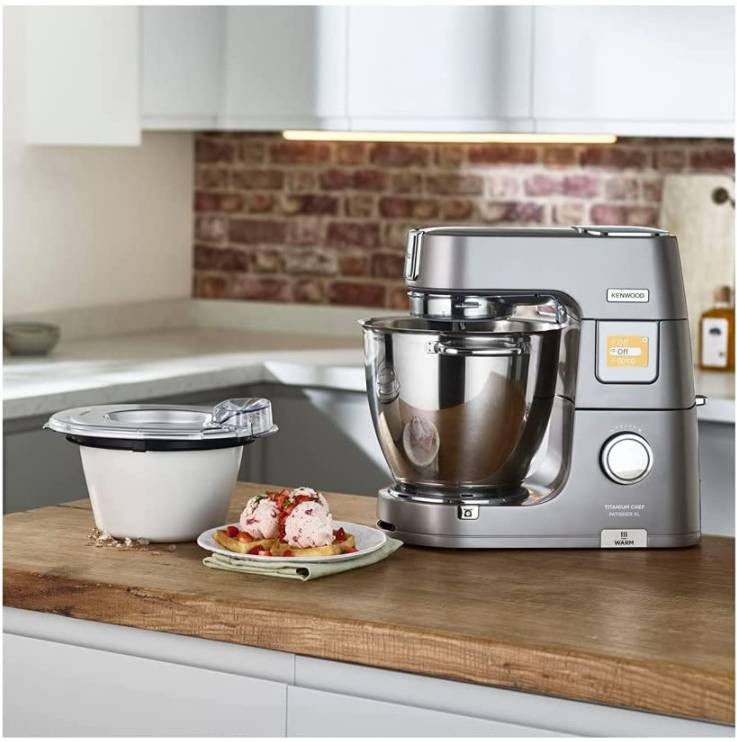 Accessoire sorbetière KENWOOD Accessoire robot pâtissier sorbetière KAX71.000WH - KAX71.000WH