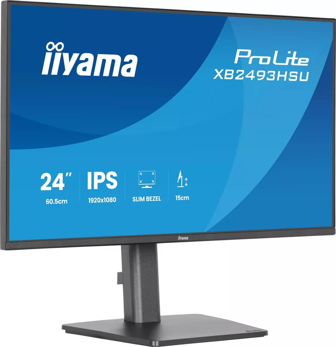 Ecran 27 pouces Full HD IIYAMA IPS hub USB Noir - XB2493HSU-B1