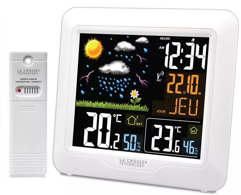 Station météo LA CROSSE TECH 433 Mhz Blanc WS6820-WI