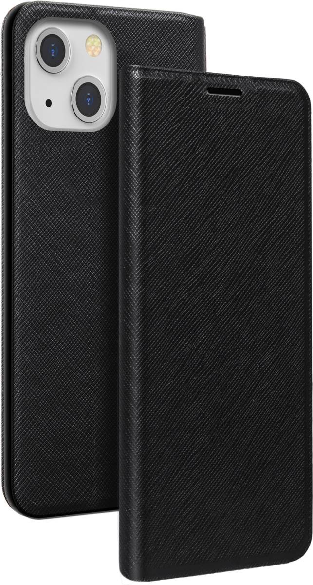 BIGBEN Etui iPhone 13 Mini  Folio noir  ETUIFIP1354B
