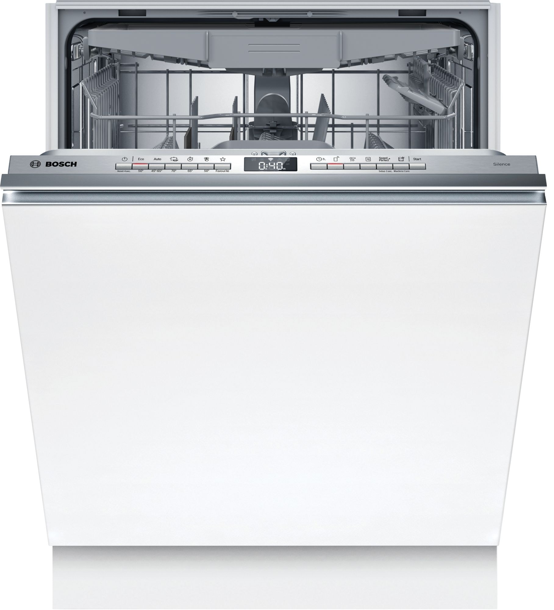 Lave vaisselle tout integrable 60 cm BOSCH Connecté 14 couverts 46dB Blanc SMV4HVX14E