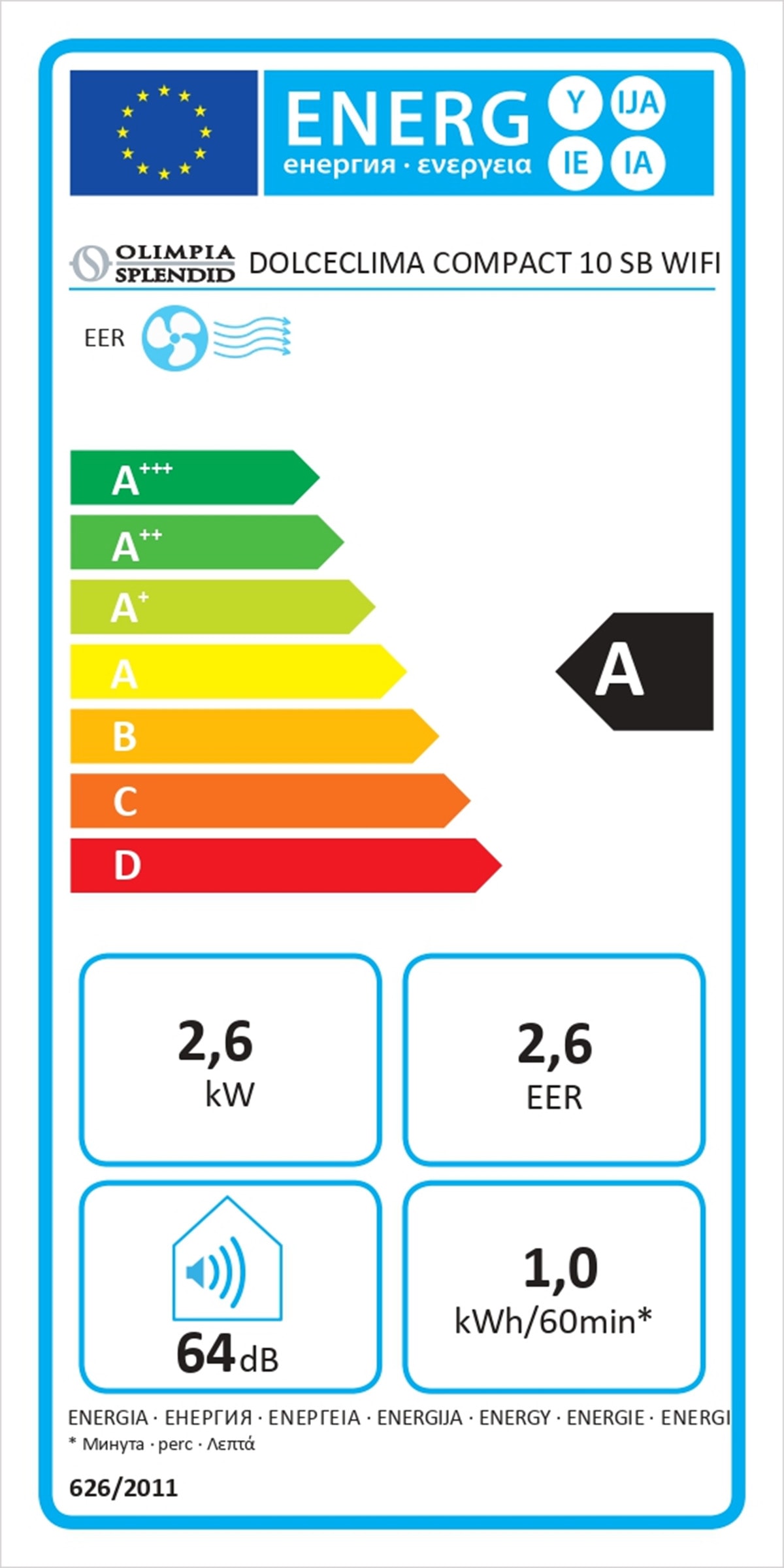 Climatiseur mobile OLIMPIA SPLENDID  - 02572