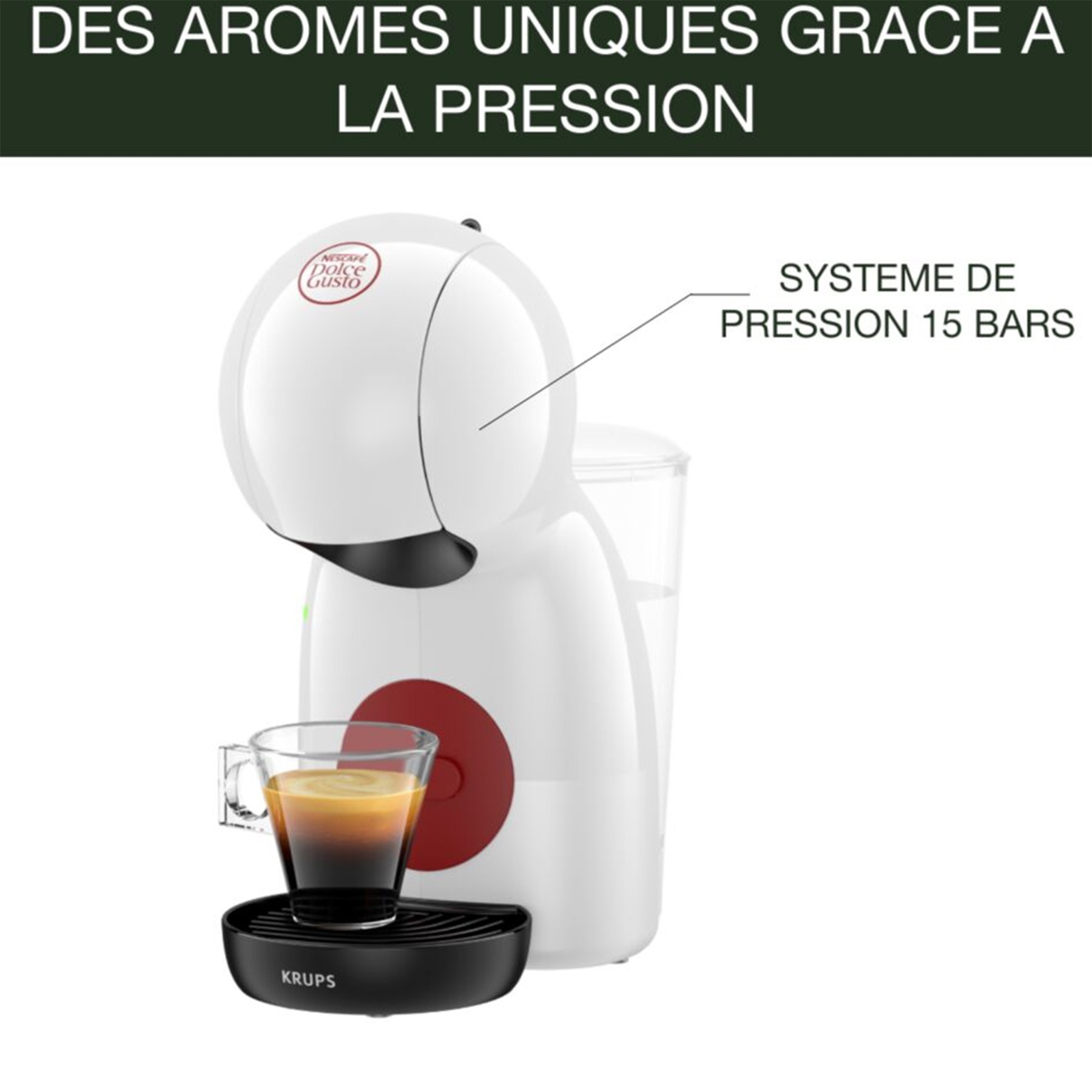 Cafetière KRUPS expresso Nescafé Dolce Gusto Blanche - YY5218FD