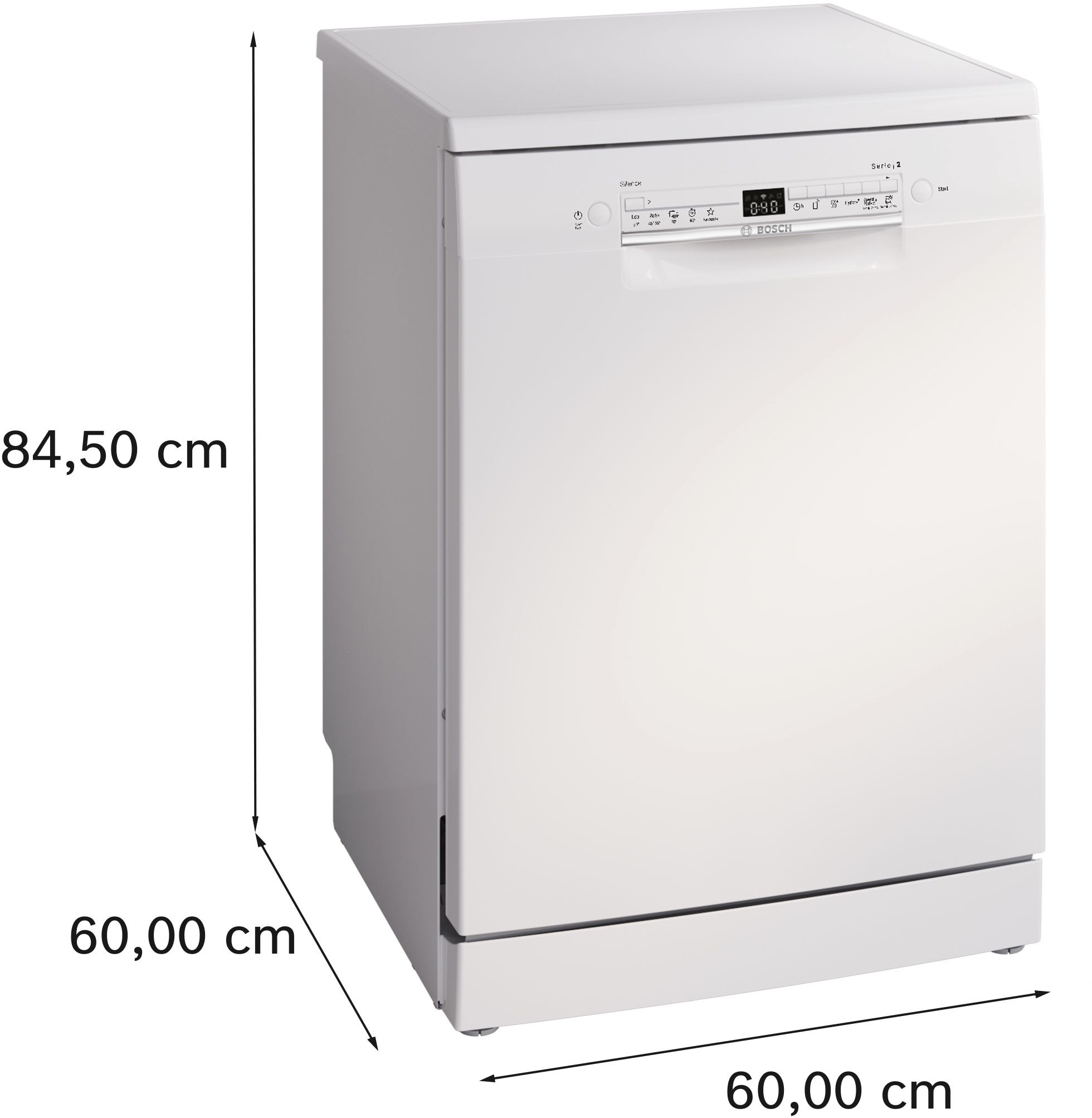 Lave vaisselle 60 cm BOSCH Home connect 13 couverts 46dB Blanc - SMS2HTW03F