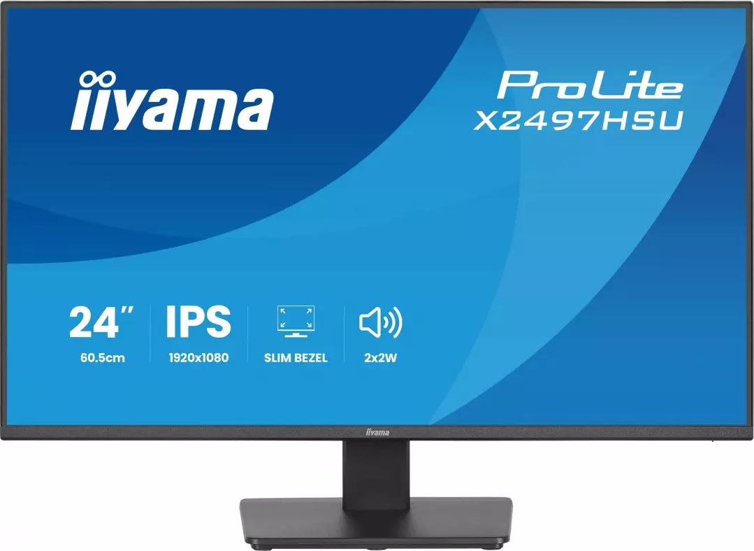 Ecran 24 pouces Full HD IIYAMA IPS Hub USB Noir X2497HSU-B1