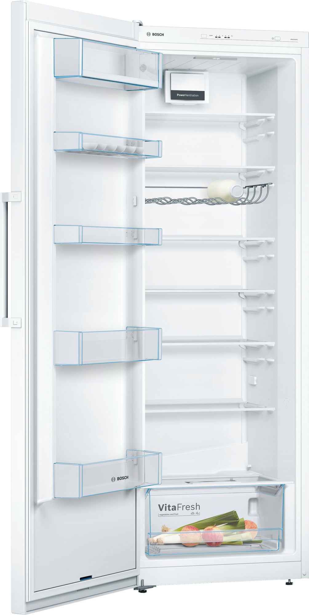 BOSCH Réfrigérateur 1 porte Série 4 Froid Brassé 324L Blanc - KSV33VWEP