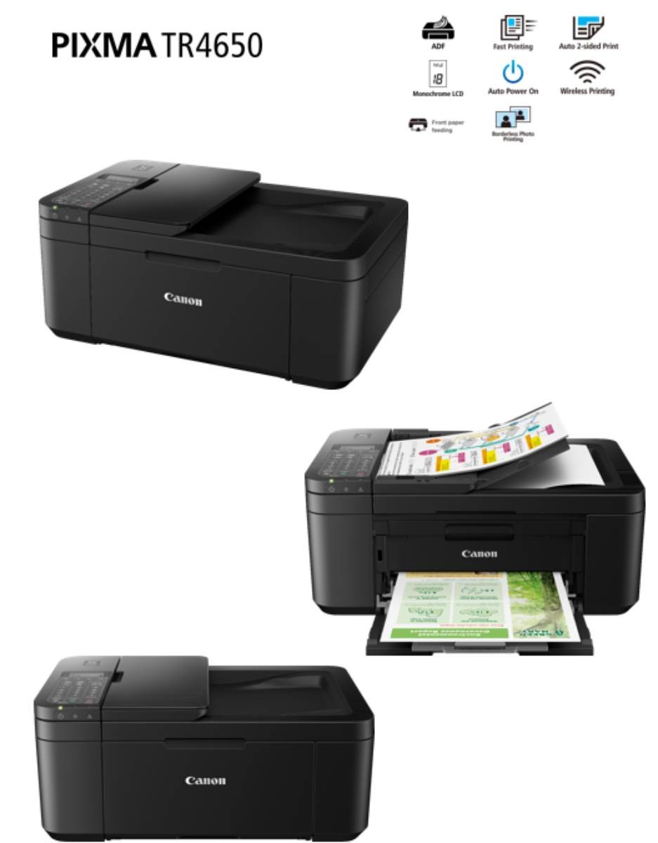 Imprimante multifonction jet d'encre CANON - PIXMA-TR4650NOIR Imprimante multifonction jet d'encre CANON - PIXMA-TR4650NOIR