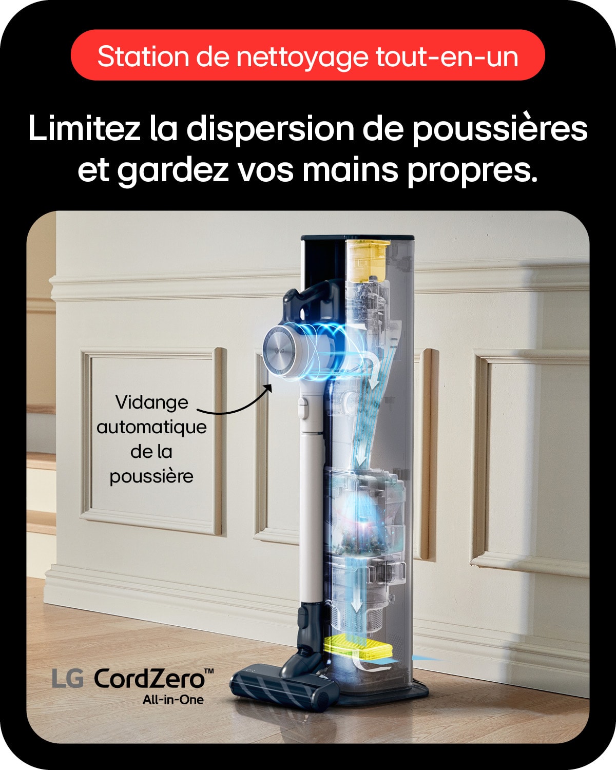 Aspirateur balai LG - A9T-PRIME1C Aspirateur balai LG - A9T-PRIME1C