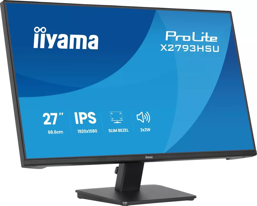 Ecran 27 pouces Full HD IIYAMA IPS HDMI DisplayPort USB Noir - X2793HSU-B1