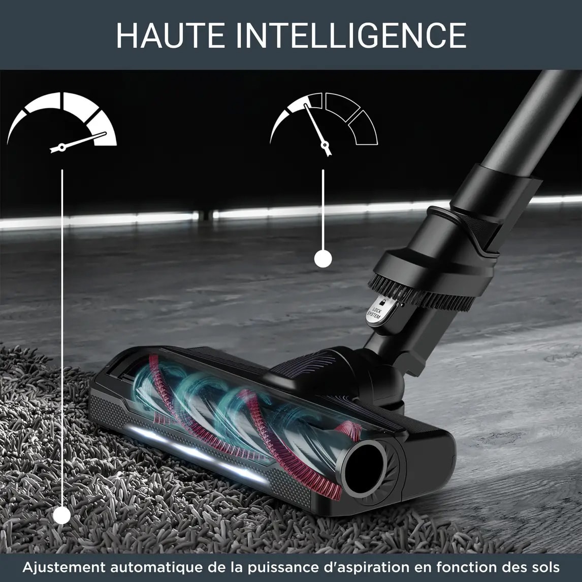 Aspirateur balai flex ROWENTA X-Force 45min Noir - RH2037