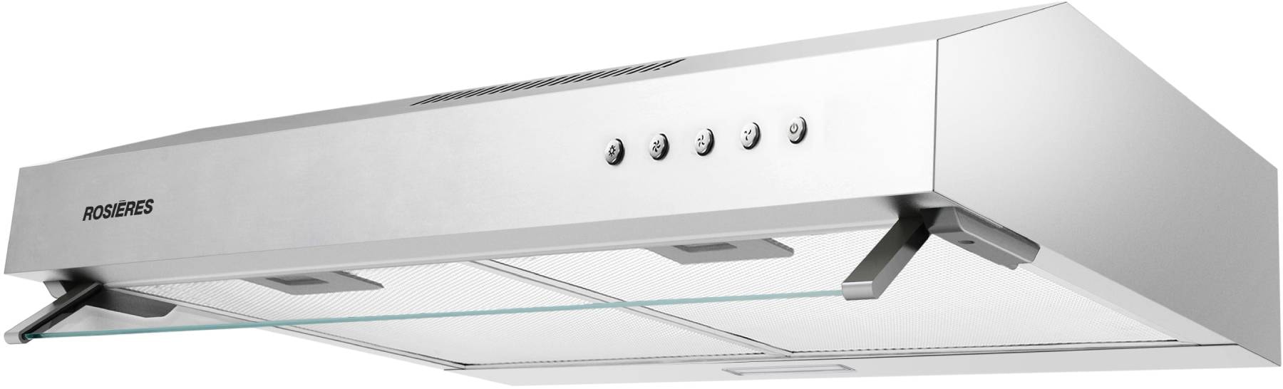 Hotte casquette ROSIERES 60cm 65dB Silver RHC638/1INGG