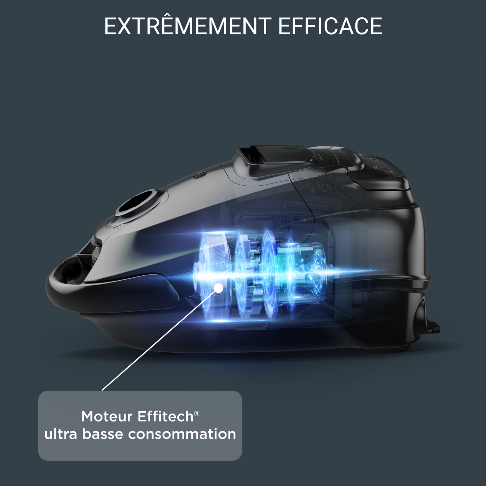Aspirateur traîneau ROWENTA à Sac Silence Force Effitech - YY5453FE Aspirateur traîneau ROWENTA à Sac Silence Force Effitech - YY5453FE