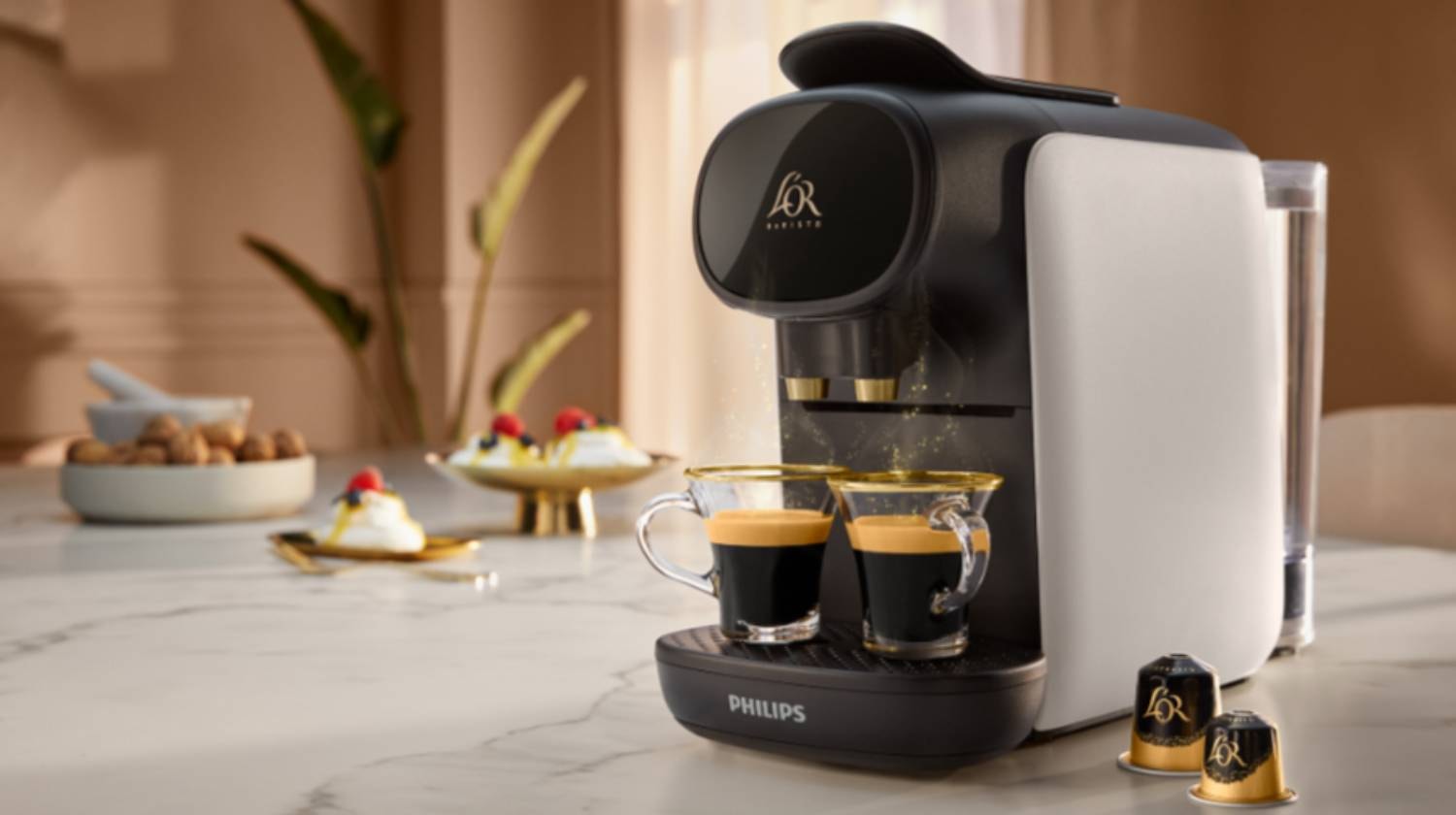 Cafetière PHILIPS à capsules Sublime Blanc - LM9012/03