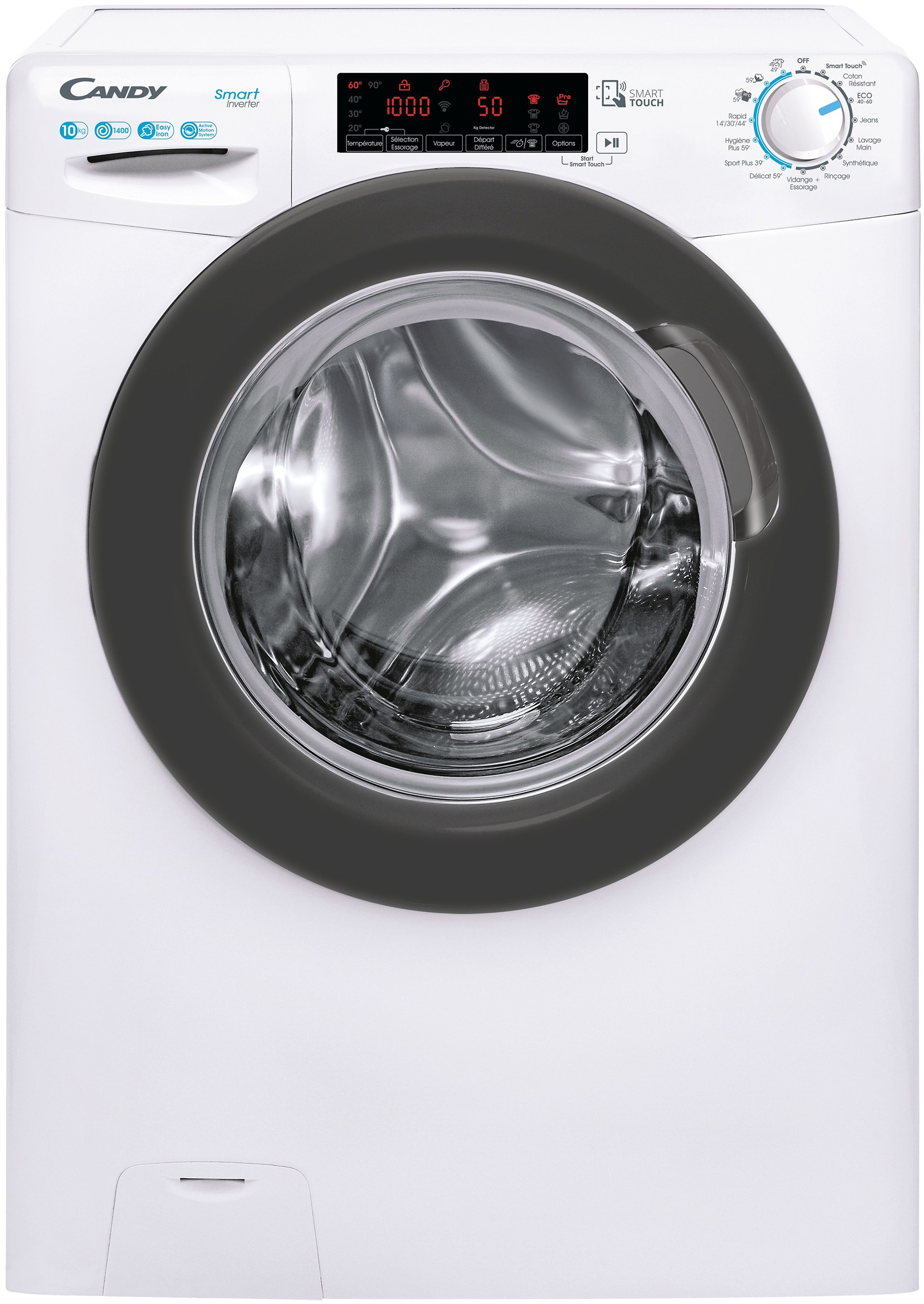 CANDY Lave linge Frontal 10kg CSS1410TWMRE-47 CANDY Lave linge Frontal 10kg CSS1410TWMRE-47