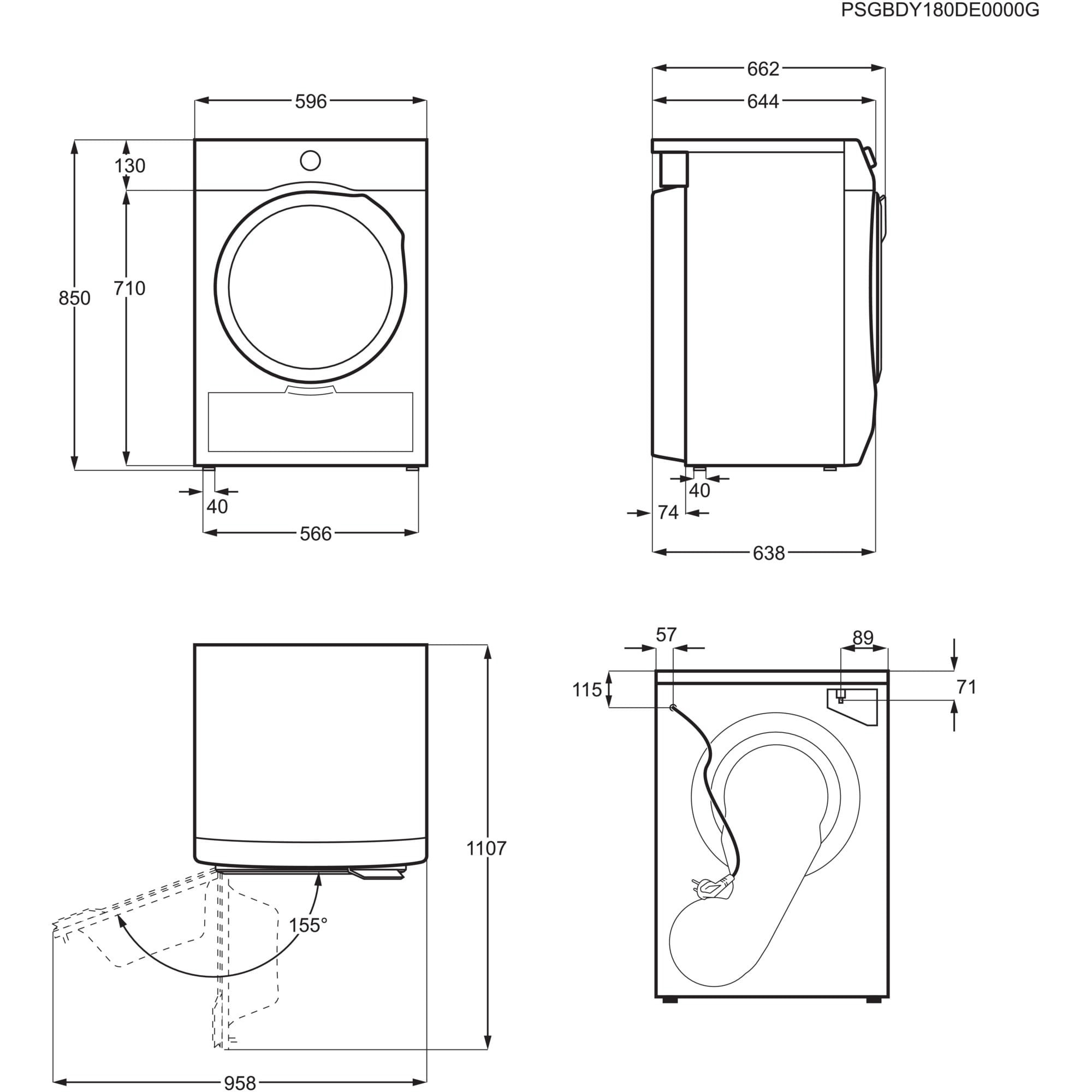 Sèche-linge pompe à chaleur ELECTROLUX 8kg SensiCare Blanc - EW6HI5185DO