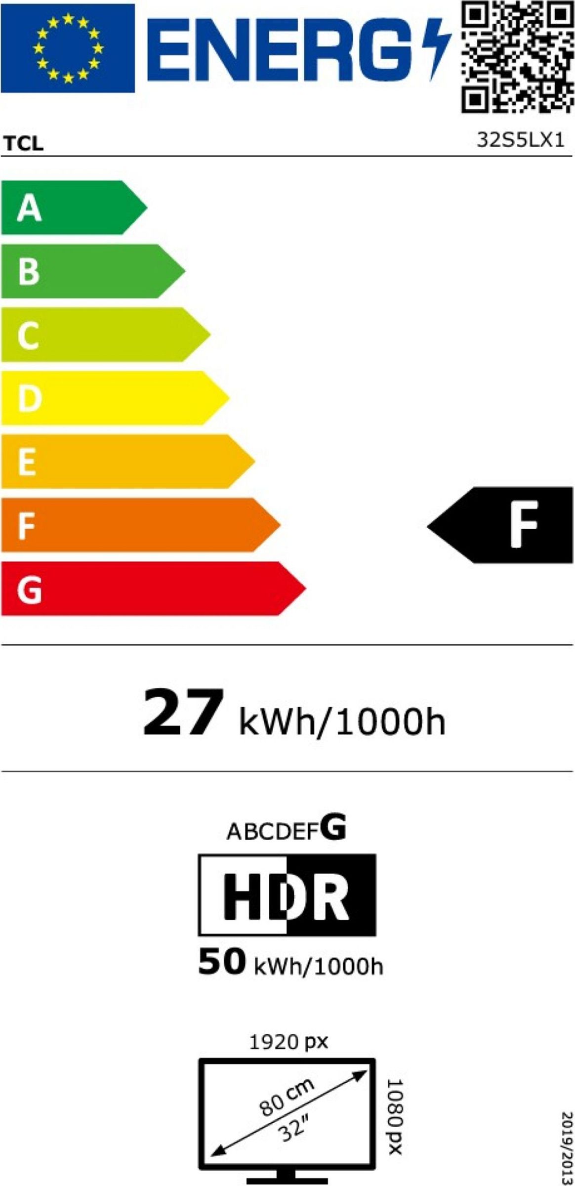 TV QLED Full HD 80 cm TCL  - 32S5L
