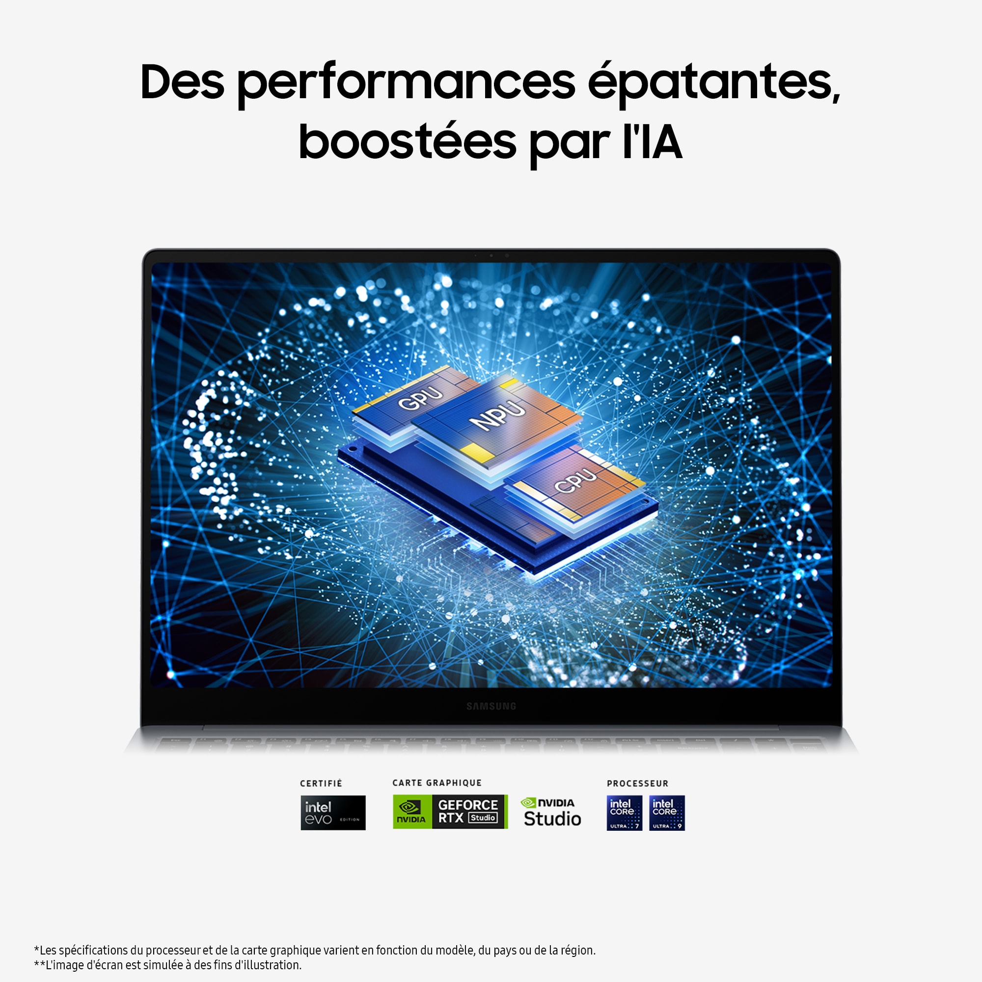 Ordinateur portable tactile SAMSUNG  - NP960XGL-XG1FR